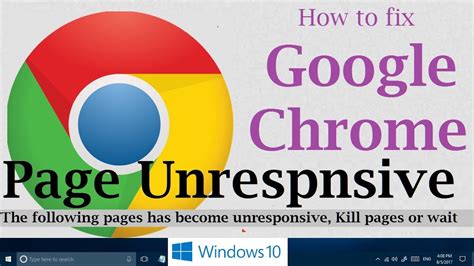 fix google chrome page unresponsive problem  windows