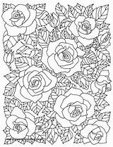 Coloring Pages Blossom Cherry Floral Tree Adults Adult Rose Getcolorings Printable Book Color Cafe sketch template