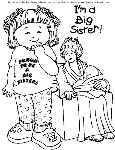 baby brother coloring page    baby brother