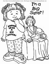 Coloring Pages Baby Brother Big Welcome Shower Sister Sisters Printable Kids Little Adults Girls Proud Downloads Library Clipart Para Popular sketch template