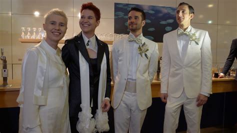 sas proves love is in the air with same sex in flight weddings stuck