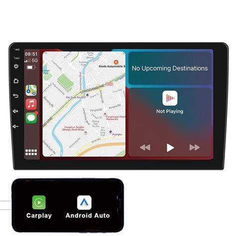alondy double din android car stereo  apple carplay android auto gps wifi bluetooth fmam