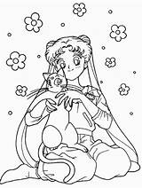 Coloring Pages Sailormoon Sailor Moon Mini Luna Printable Print Disney Colouring Princess Color Popular Coloringhome Comments sketch template