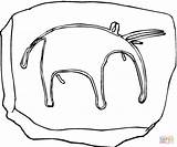 Rupestre Mamut Mammut Preistorici Prehistorico Supercoloring Tegninger Helleristning Graffito Preistorica Petroglyphe Mammoth Mamoth Anteater Kategorier sketch template