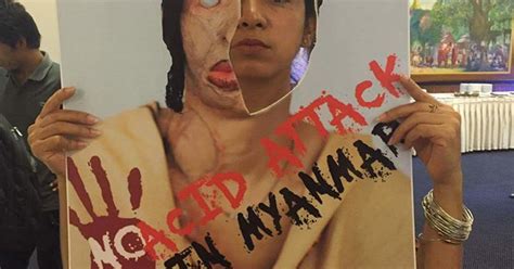 acid attack victims myanmar