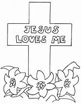Coloring Jesus Cross Pages Loves Rocks Popular Christ Kids sketch template
