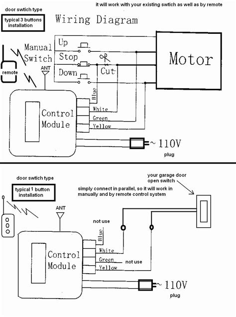 craftsman garage opener wiring diagram