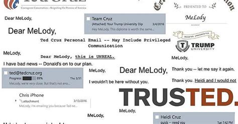Ted Cruz Campaign Glitched And Calls Me Melody Instead Of Melody