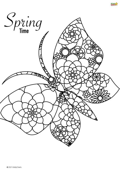 spring coloring pages fun printable kiddychartscom