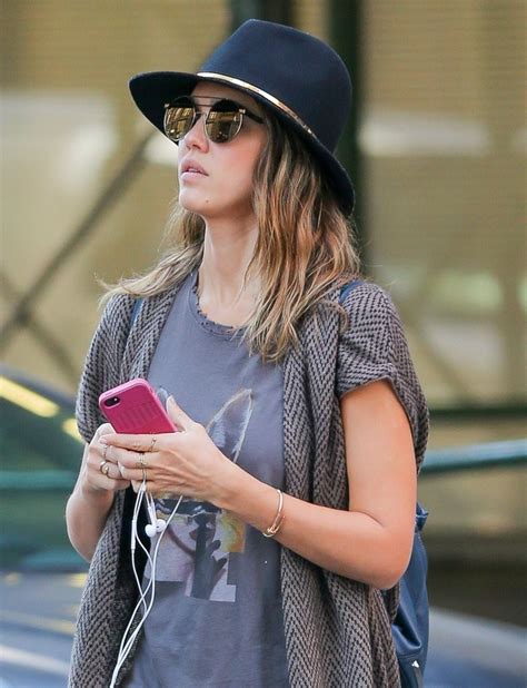 jessica alba out and about in new york city zimbio