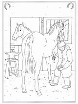 Kleurplaten Manege Paarden Reitschule Paard Pferde Malvorlage Stall Stables Animaatjes Paardenstal Malvorlagen1001 Tekening sketch template