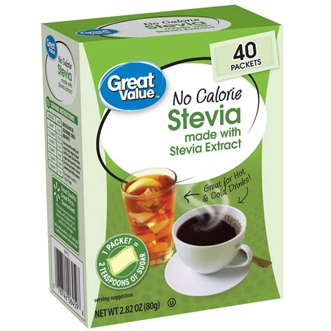 great   calorie stevia sweetener packets ct box walmartcom