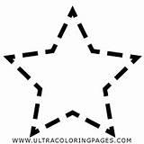 Dashed Star Coloring Pages sketch template