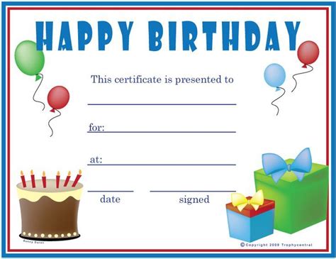 image result  birthday images gift certificate template
