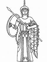 Athena Gods Goddesses Netart Apollo Mythology Getcolorings Demeter από αποθηκεύτηκε sketch template