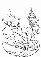 Coloring Pages Surfer Silver Treasure Planet Getdrawings sketch template
