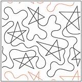 Pantograph Stars Quilting Criss Cross Hudson Dave Pattern Patterns Designs Sewing Theme Urbanelementz Sewthankful Pantographs sketch template