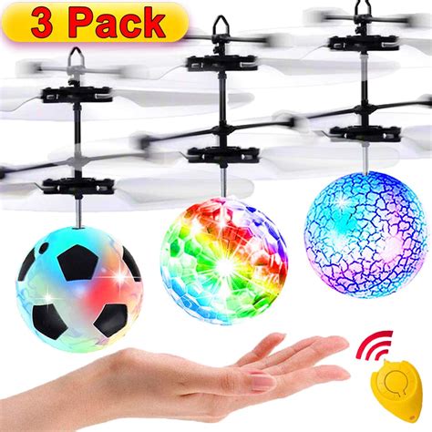 pack flying ball kids toys rc flying toys hand control helicopter infrared induction childrens
