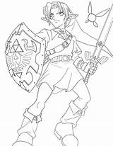 Lineart Zelda sketch template