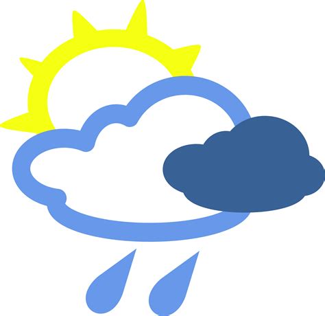 clipart simple weather symbols