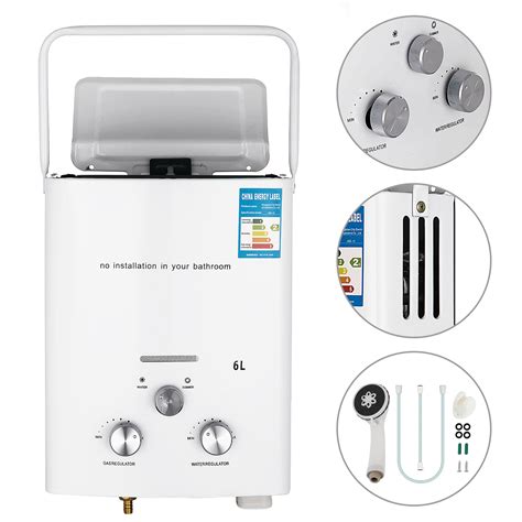 Tankless Hot Water Heater Propane Gas Lpg 1 6 Gpm Outdoor