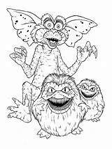 Gremlins Coloring Pages Monster Drawing Color Getdrawings Luna Coloringhome sketch template