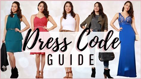 common dress codes  women explained approximately