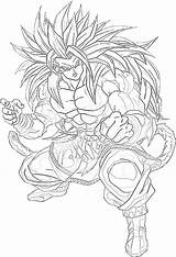 Ssj5 Linear sketch template