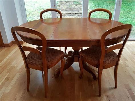 grange solid cherry wood dining table   chairs  east grinstead