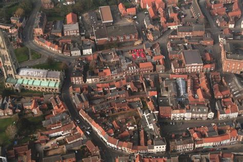 louth town centre  cornmarket aerial  chris geograph britain  ireland