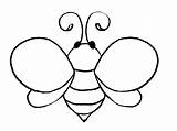 Bee Template Bumble Outline Clipart Printable Templates Honey Bees Stencil Bumblebee Pattern Wings Coloring Clip Colour House Cute Outlines Clipartbest sketch template