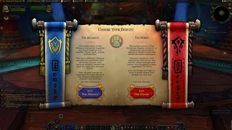 Alliance And Horde Culture