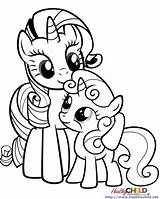 Coloring Pages Pony Little Friendship Magic Printable Online Print sketch template