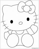 Hello Pages Lovely Kitty Coloring Color Online Kids sketch template