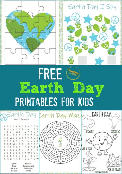 earth day worksheets  games  earth day printables packet hot