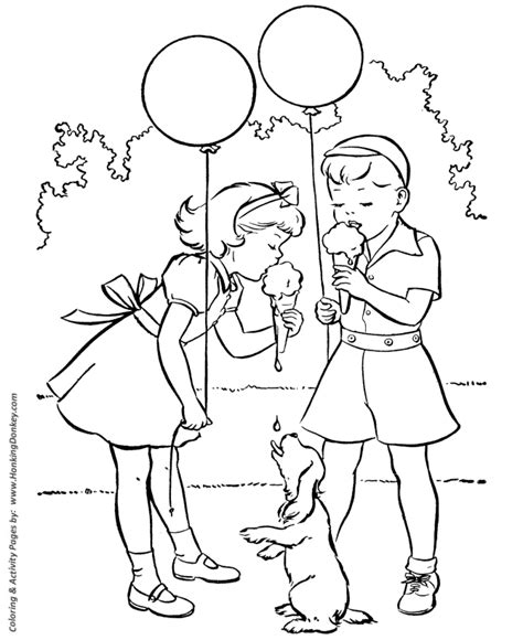 spring coloring pages kids spring ice cream fun coloring page sheets