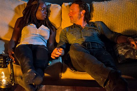 ‘the walking dead what did rick michonne say before sex — tv questions tvline