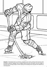 Hockey Coloring Pages Printable Sports Mcdavid Connor Nhl Sheets Goal Dover Publications Book Print Doverpublications Coloriage Player Players Party Adults sketch template
