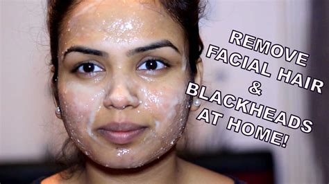 how to remove facial hair naturally blackheads