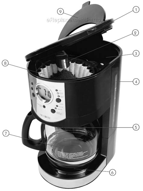 coffee cjxcp coffee maker ereplacementpartscom