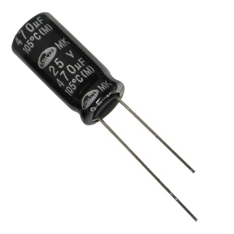 samwha electric   mk series radial    uf     mm   electrolytic capacitor