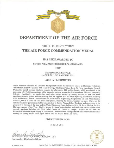 commendation medal