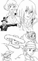 Castle Moving Howl Coloring Ghibli Howls Studio Pages Drawing Sunshine Dani Deviantart Visit Sketch sketch template