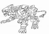 Zoids Coloring Liger Zero Pages Template sketch template