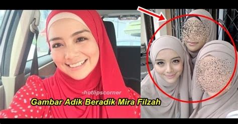 Gambar Adik Beradik Mira Filzah Hotlips Corner