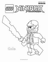 Coloring Ninjago Cole Lego Pages Popular Spinjitzu sketch template
