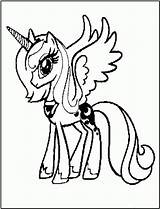 Pony Little Coloring Pages Nightmare Moon Luna Printable Princess Color Kids Queen Chrysalis Print Para Colorear Colouring Fim Library Clipart sketch template
