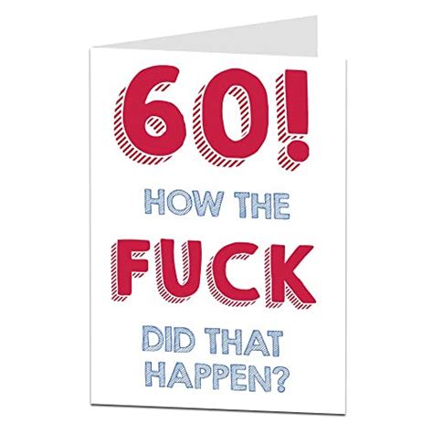Funny 60th Birthday Cards Uk