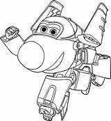 Super Wings Coloring Pages Jerome sketch template