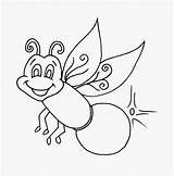 Firefly Coloring Bug Pages Lightning Insect Clipart Drawing Glow Worm Printable Fireflies Lightening Bugs Cartoon Colouring Cliparts Clip Color Sketch sketch template